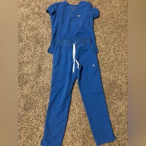 Figs Blue Scrub Set